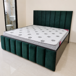 Royal Emerald Velvet Upholstered Bed
