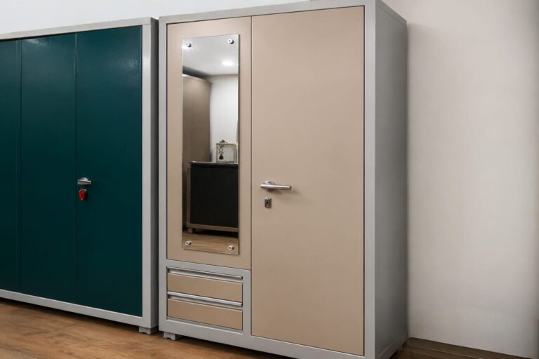 Mirror Steel Wardrobe