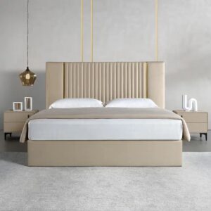 Royal Beige Upholstered Bed